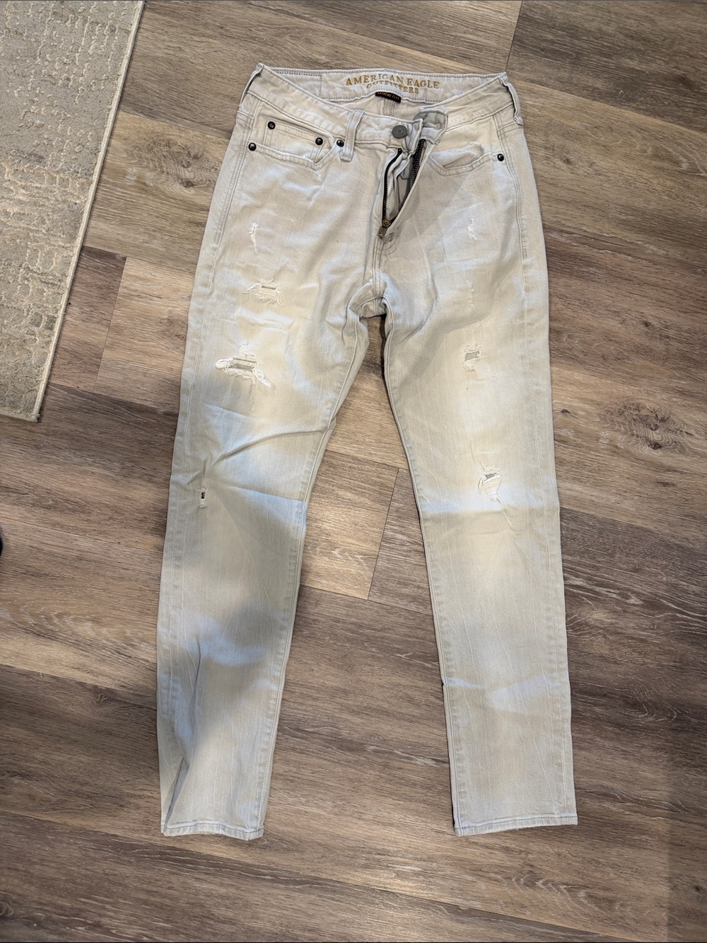 American Eagle Outfitters Light Beige Skinny Men's Jeans